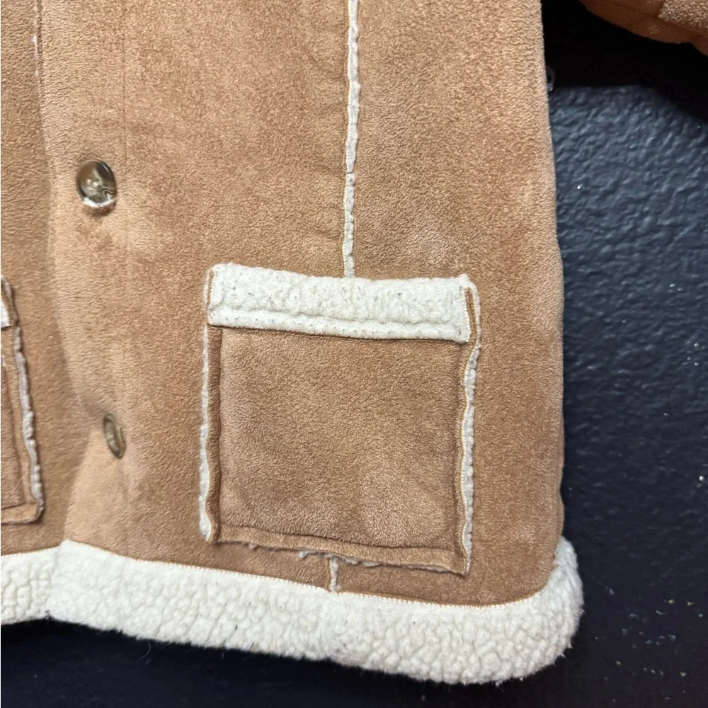 Infant Greendog Tan Sherpa Lined Winter Jacket Size 24 Months